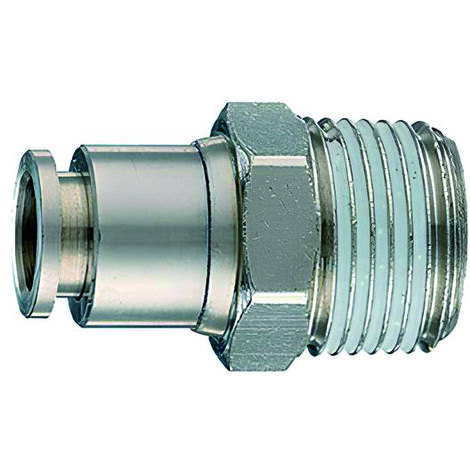 RACCORDO DRITTO FILETTATO PER COMPRESSORI Ø mm. 10x1/4 M 10.00 pz