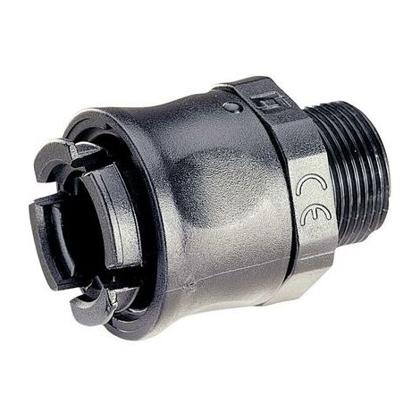Raccordo dritto nero D23 G3/4, per sistemi di cablaggio  BTI666557