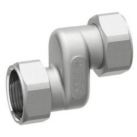 RACCORDO ECCENTRICO CROMATO CON CALOTTE MOBILI 3/4"