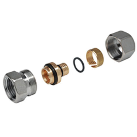 GIACOMINI PRODOTTI PER LA TERMOIDRAULICA Raccordo filettato 3/4" femmina per tubi 20X2 Giacomini R187FX096