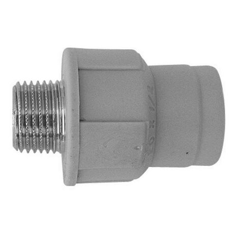 RACCORDO FILETTATO MASCHIO 1&quot x Diam. 32 Grigio