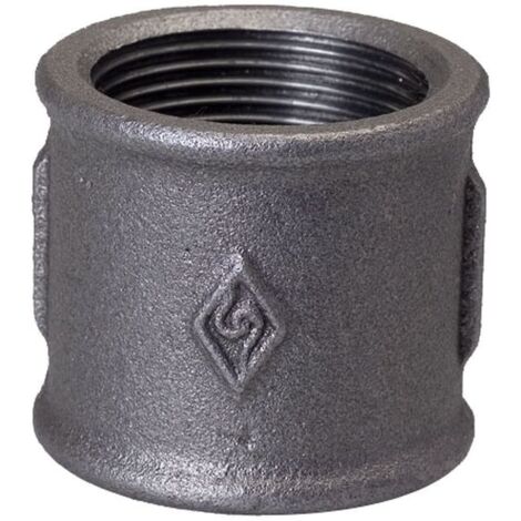 Raccordo filettato uguale 6/4"" nero M2, n. 2, n. 270 OPAL