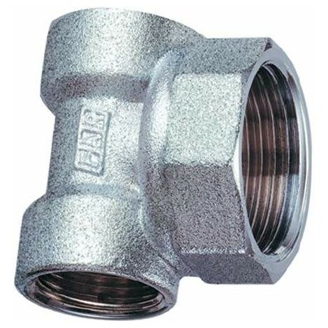 Raccordo finale cromato per collettori con doppio attacco radiale FAR 4060  1/2" X 1/2" - 1"