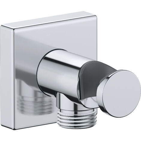 Raccordo flessibile Duravit Universal, incl. supporto doccetta, con rosetta quadrata, Cromo