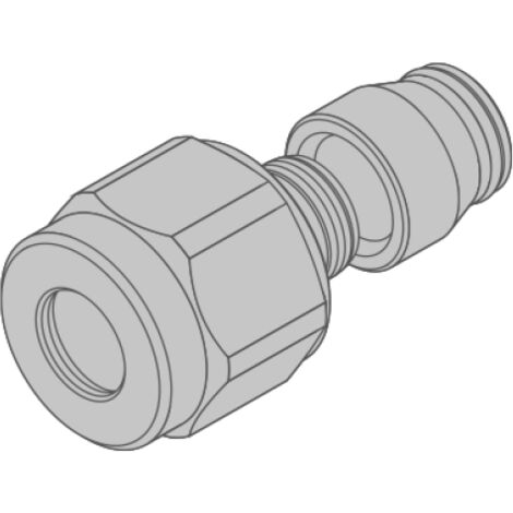 Raccordo gas a stringere tc 3/4 x 14mm k2 teco k0cr1401