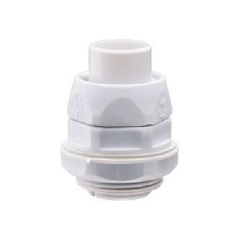 Raccordo Girevole Diritto Con Passo Gas Rdg IP54 Diametro Guaina 14Mm Grigio Ral7035