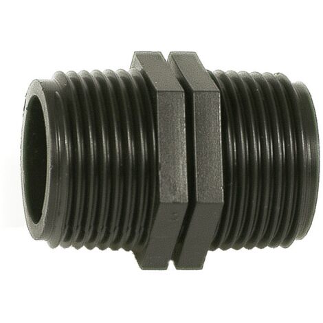 Raccordo giunzione nipplo 1/2x1/2 conf.20 pz. tubo irrigazione interrata - Salone