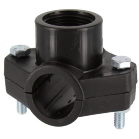 Raccordo giunzione presa a staffa mm.25x3/4f conf.10 pz. tubo irrigazione interrata - Salone