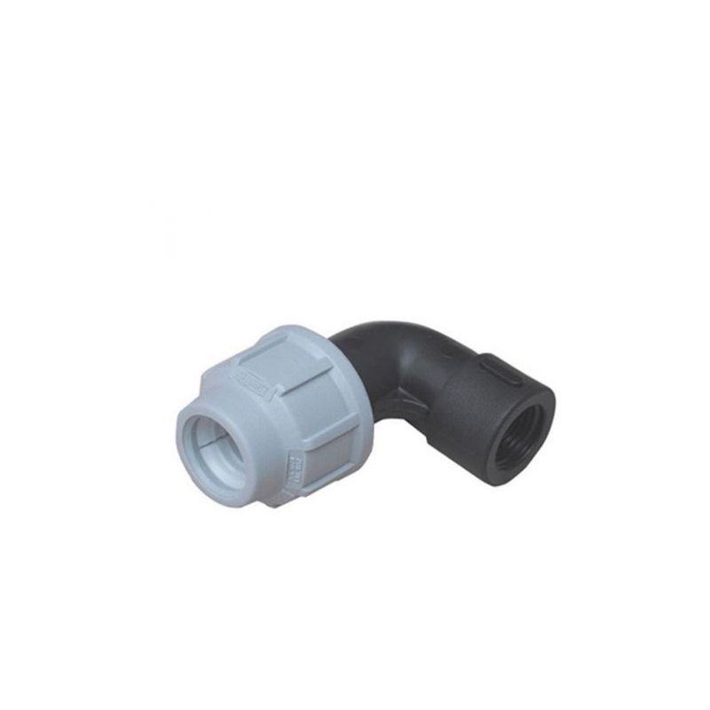 Dianhydro - raccordo gomito compressione tubo polietilene femmina irrigazione giardino 20x1/2 f