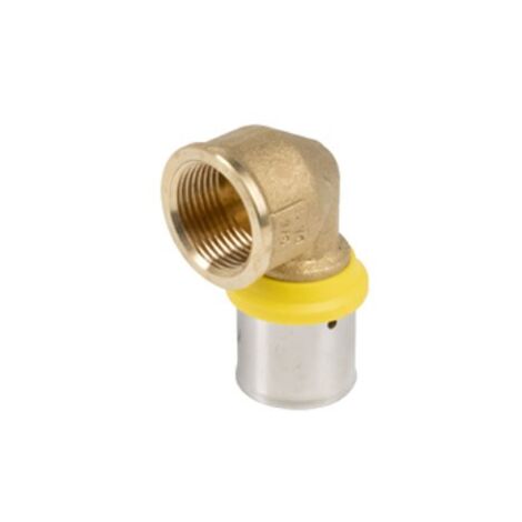 Raccordo gomito femmina 26 x 3 x 3/4" Pexal gas a pressare VS0180635