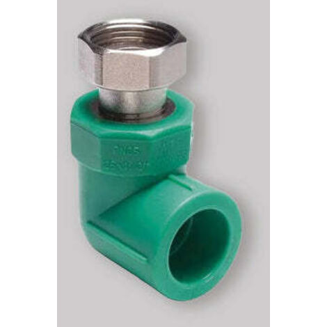 Raccordo Gomito Filettato Con Codolo In Ppr Verde Pn 25 1" X Ø 32