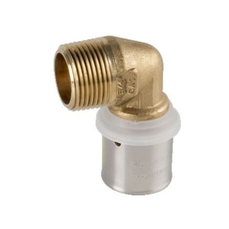 Raccordo gomito maschio ø50/4 x 1"1/2 Pexal Brass - raccordo a pressare VS0131033