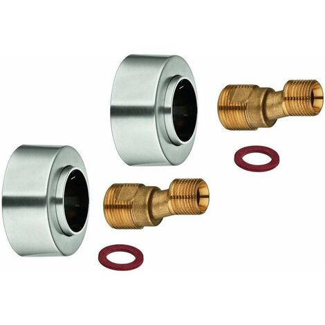 Raccordo Grohe S da 1/2 pollice x 3/4 di pollice. Acciaio regolabile da 7,5 mm