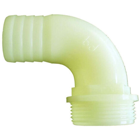 Raccordo in nylon curvo 90° portagomma - Specifiche: M 1 x DN Ø mm 30 13/16 - 5 pz