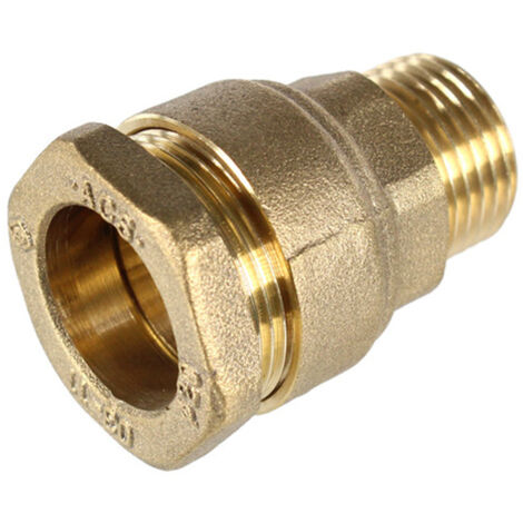 Raccordo in ottone a compressione 3/4 d25 ply