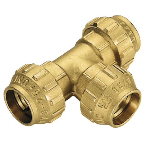 RACCORDO IN OTTONE A TEE ø25 TIEMME RACCORDERIE SPA