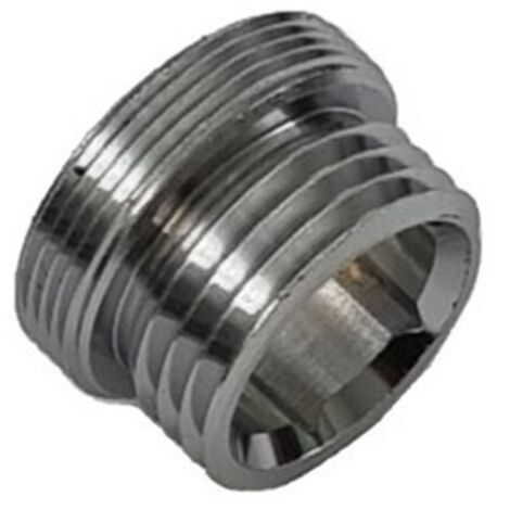 RACCORDO IN OTTONE CROMO M24X1 X M1/2 M24x1 x M1/2