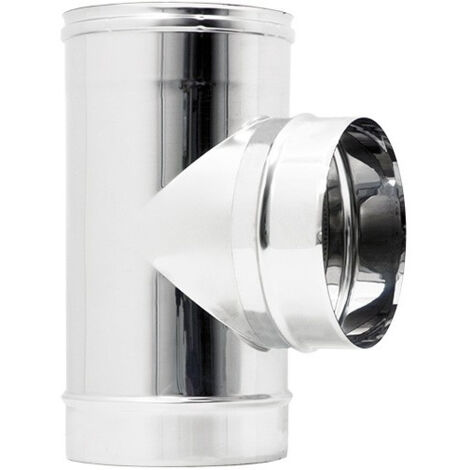 Raccordo inox a t braga mf da 80mm codino m aisi 304