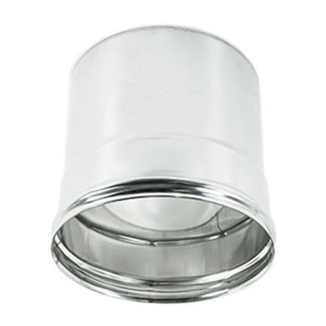 Raccordo inox f da 140mm per collegare tubo flessibile a tubo rigido