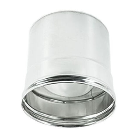 Raccordo inox f da 200mm per collegare tubo flessibile a tubo rigido