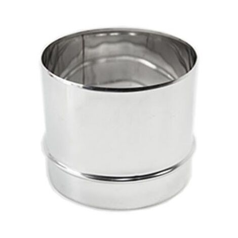 Raccordo inox m da 140mm per collegare tubo rigido a tubo flessibile