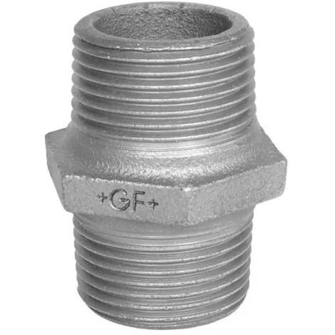 Raccordo intermedio maschio in ghisa malleabile zincato 1/2" GEORG FISCHER