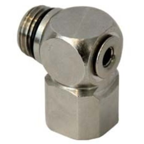 RACCORDO L GIREVOLE FILETTATO MASCHIO FEMMINA- - attacco girevole 1/4M 1/4F art.50/C - 5 pezzi ANI