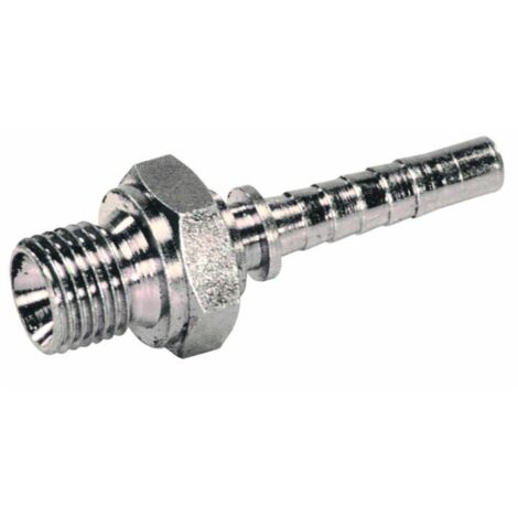 Raccordo maschio a pressare filetto 1/4” tubo 1/4”