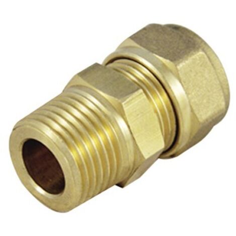 RACCORDO MASCHIO DIRITTO RAME COMPRESSIONE PER IMPIANTI SOLARI 3/4 x 22
