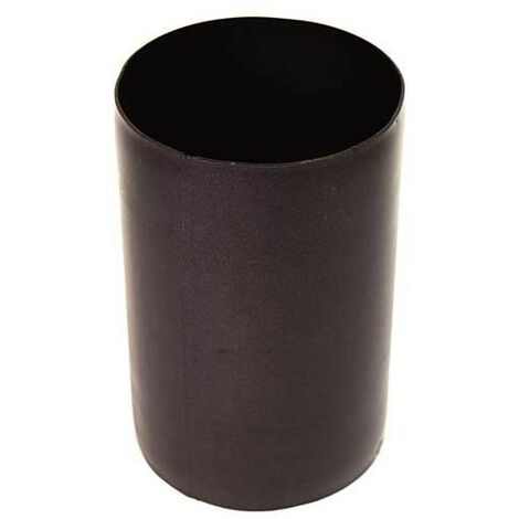 Raccordo maschio-maschio ø80 serie pellet 1,2 mm acciaio al carbonio verniciato nero