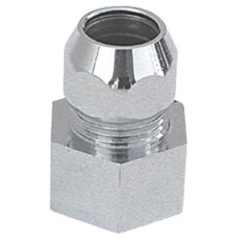RACCORDO MF CON DADO CONICO CROMATO 1/2 x 3/8  Diam. 12