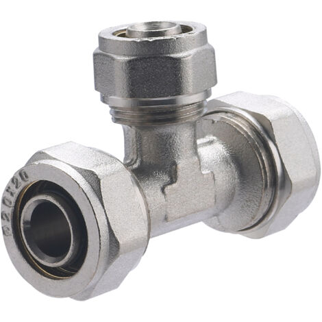 Raccordo multistrato a compressione, a T, diverso, ø20-ø16-ø20 NOYON & THIEBAULT