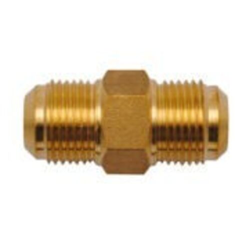 Raccordo ottone diritto 1/2"x1/2" SAE per tubi in rame 00000011332