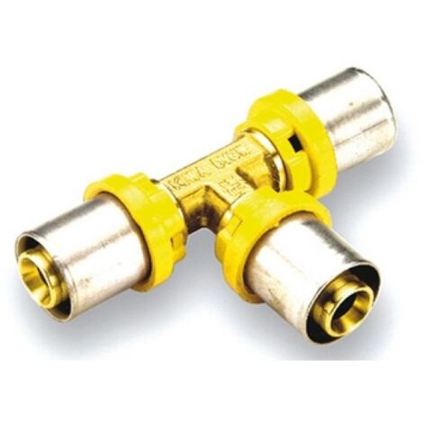RACCORDO PER GAS A  T  RIDOTTO Diam. 20 x 16 x 20