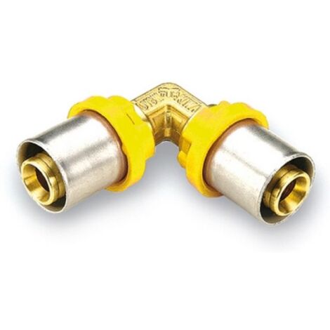RACCORDO PER GAS CURVO DOPPIO Diam. 16