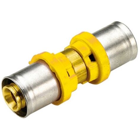 RACCORDO PER GAS DIRITTO DOPPIO RIDOTTO 20x16