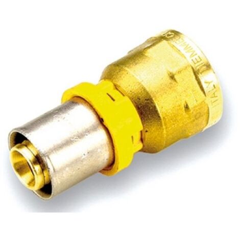 RACCORDO PER GAS DIRITTO FEMMINA 16 x 1/2&quot