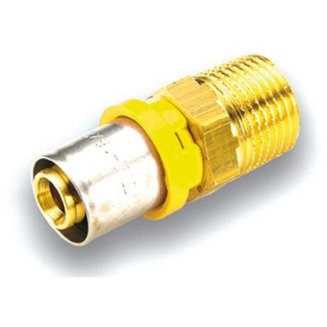 RACCORDO PER GAS DIRITTO MASCHIO 16 x 3/4&quot