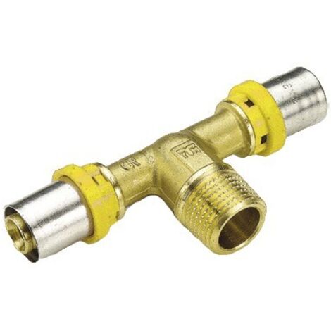 RACCORDO PER GAS TEE MASCHIO Misura: 16 x 1/2" x 16
