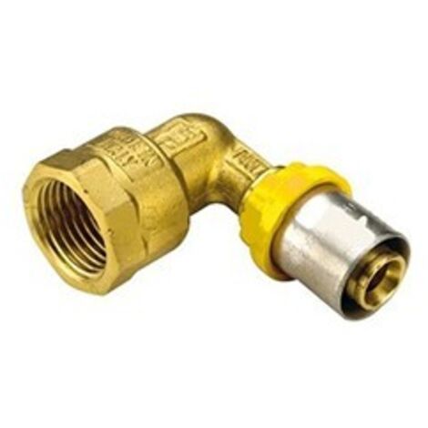 RACCORDO PER MULTISTRATO GAS CURVO FEMMINA 32 x 1"