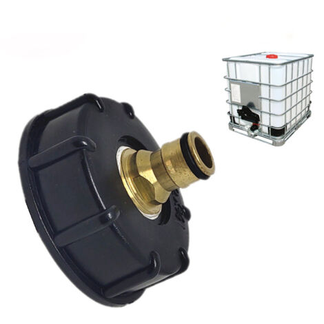 Raccordo per serbatoio dell'acqua S60X6 - Ugello per irrigazione da giardino (anello piatto - nipplo in ottone a 6 punte)