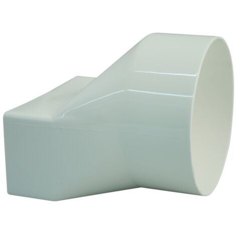 raccordo per tubo diametro 100 bianco per canali piatti 110x53