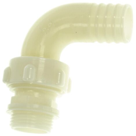 Raccordo portagomma a 3 pezzi curvo mm 25 x 1" in nylon