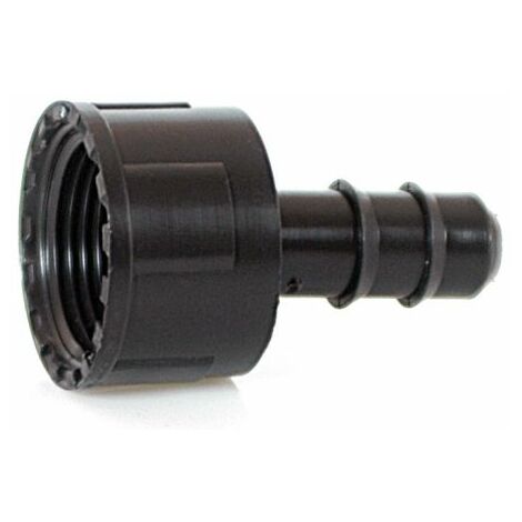 RACCORDO PORTAGOMMA CON GHIERA PER TUBO IN POLIETILENE  mm. 16x3/4 100 PZ