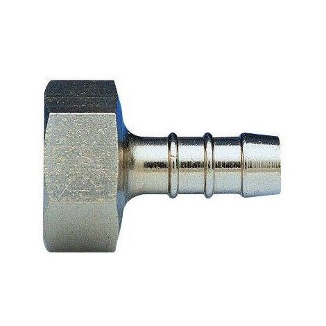 Raccordo portagomma femmina 1/2", nichelato UNI 7141-8 GPL G0663N04 - -  ENOLGAS - -