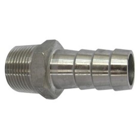 RACCORDO PORTAGOMMA MASCHIO ACCIAIO INOX 1/2"