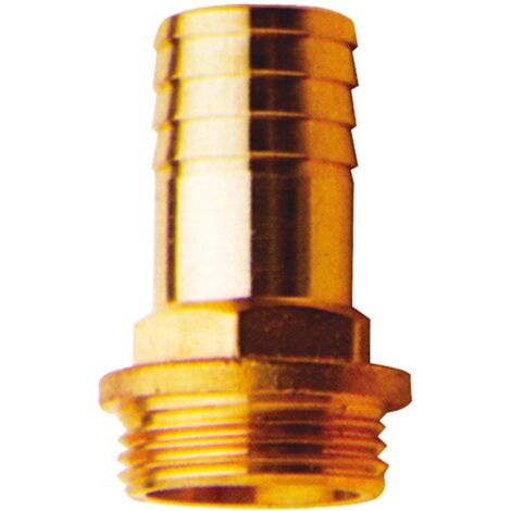 "RACCORDO PORTAGOMMA MASCHIO IN OTTONE GIALLO """"ROMA"""" 3/4"""" x Ø20 mm"