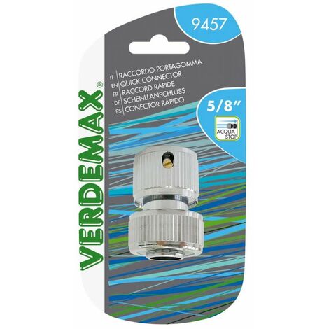 Raccordo portagomma ottone cromato 5/8 Verdemax