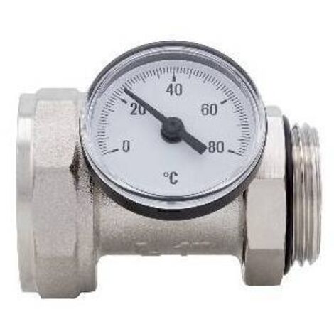 RACCORDO PORTATERMOMETRO ORIENTABILE CON TERMOMETRO Misura: 1" DN 25 10bar/145psi
