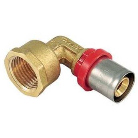 RACCORDO PRESS CURVO FEMMINA COMPACT 16 x 2,0 -1/2 TIEMM